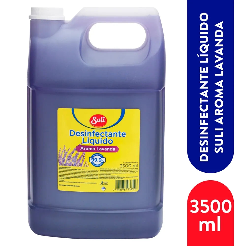 Desinfectante Líquido Suli Aroma Lavanda - 3500 Ml