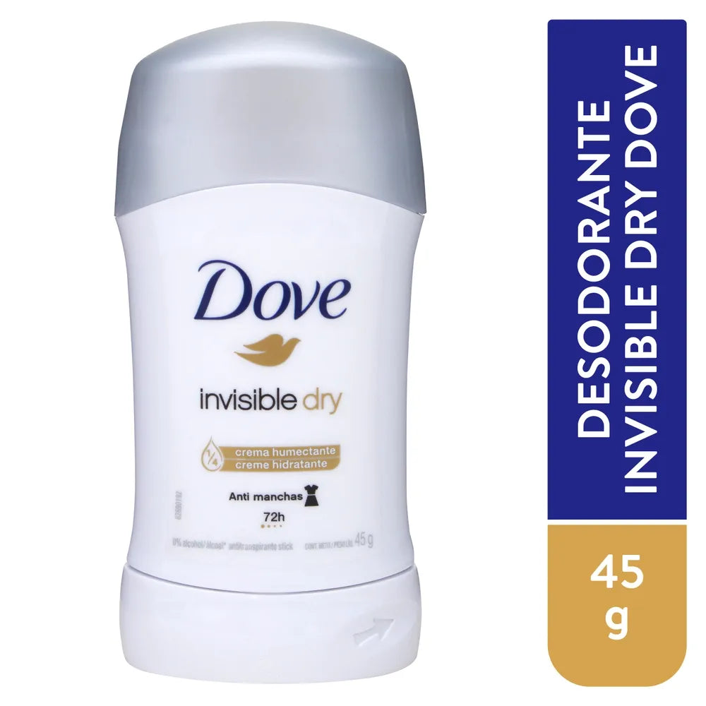 Desodorante Dove Barra Dama Invisible Dry - 45 G