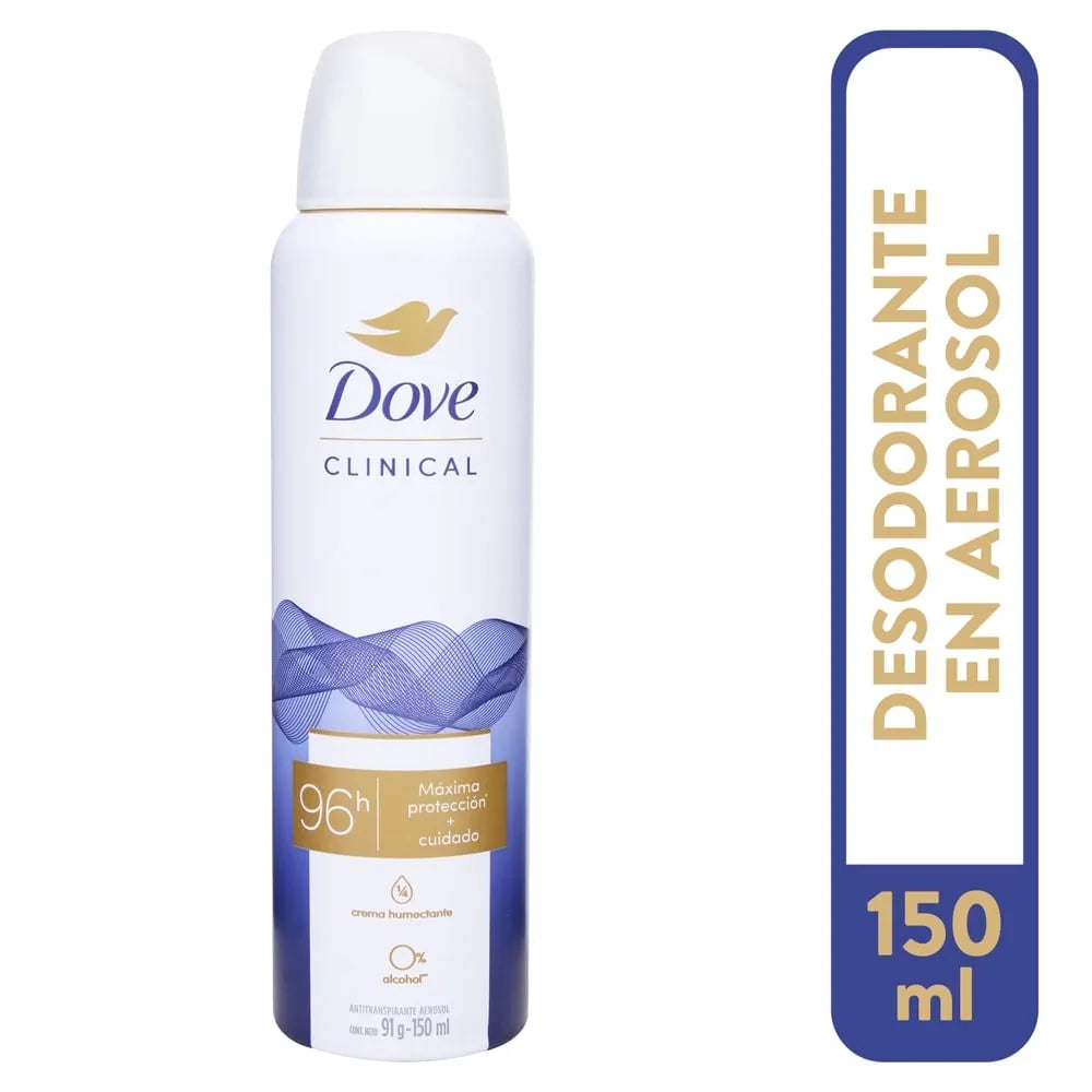 Desodorante Dove Clinical Expert Original Clean En Aerosol - 150 Ml