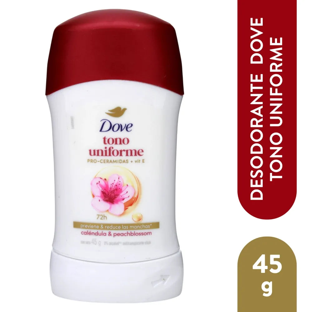 Desodorante En Barra Dove Tono Uniforme Calendula Y Vitamina E - 45 G