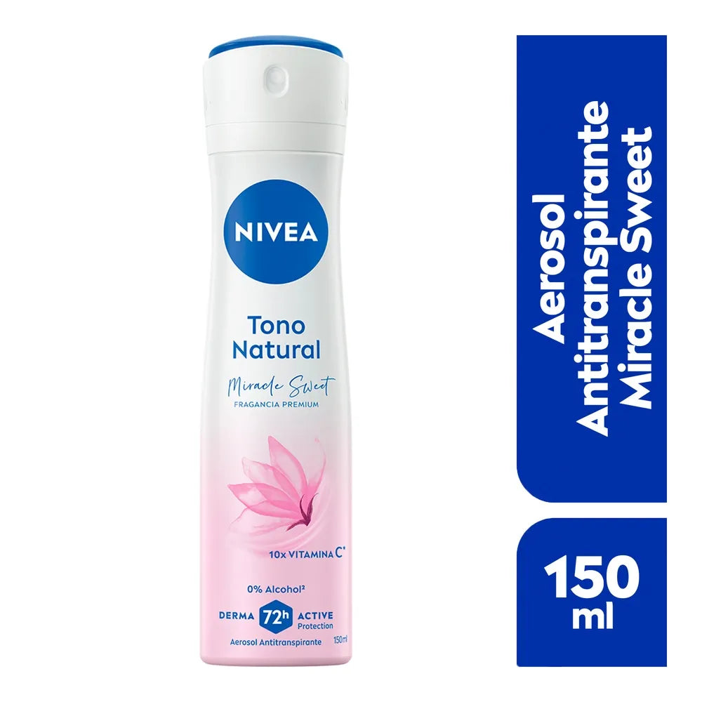 Desodorante Nivea Tono Natural Miracle Aerosol - 150 Ml