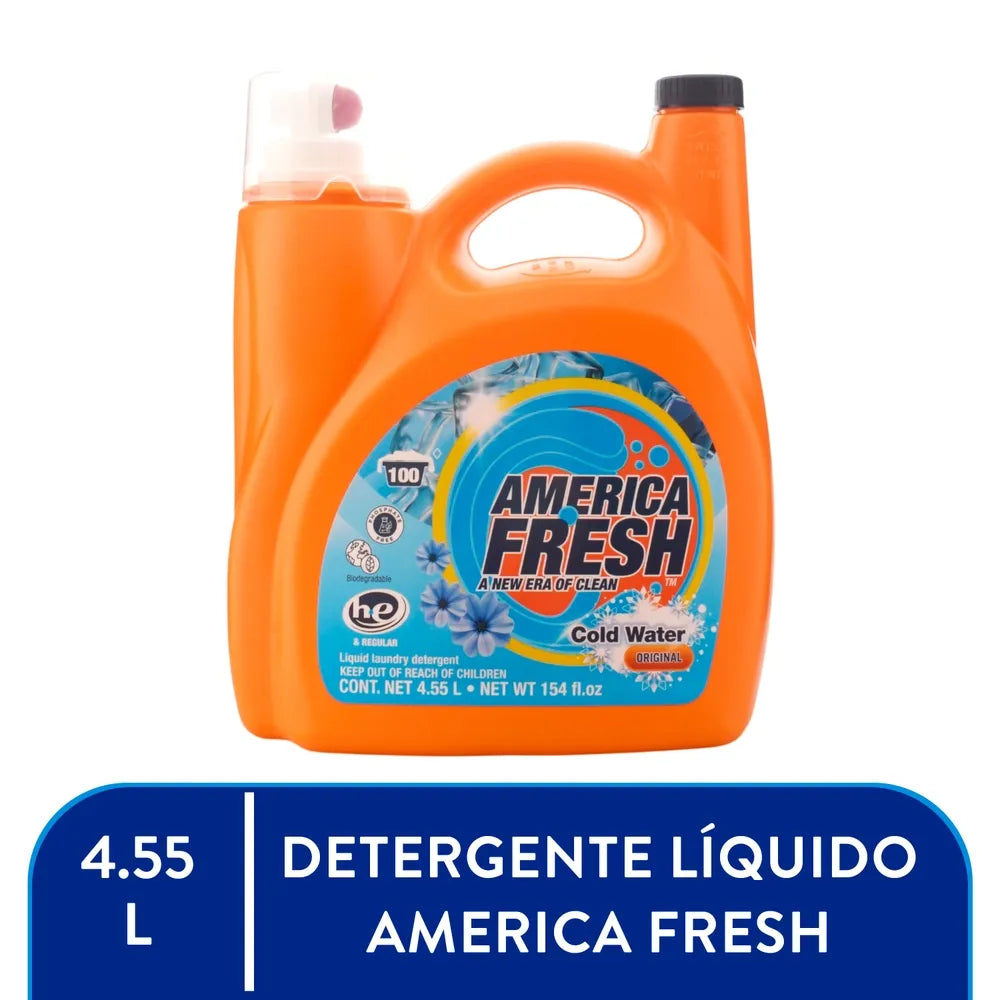 Detergente Liquido America Fresh Cold Water - 4.55 L