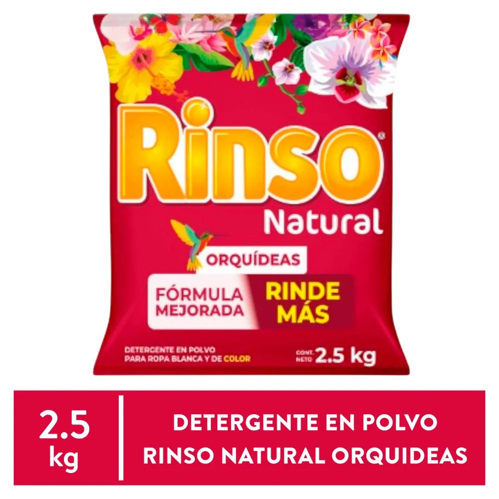 Deterg Polvo Rinso Natural Orquid 2500g