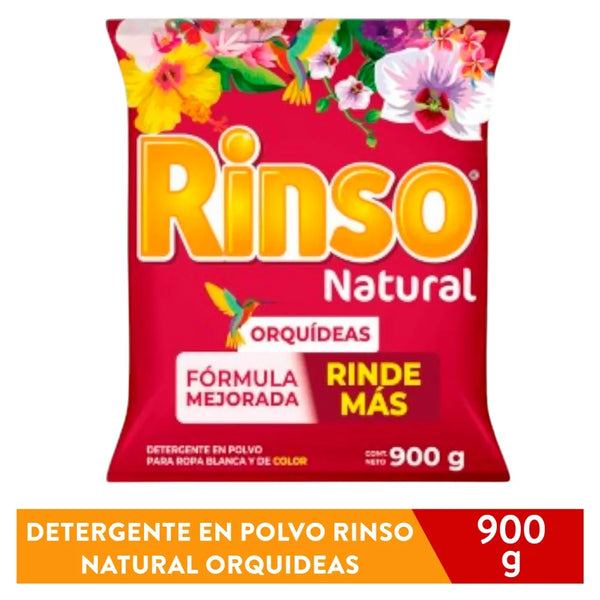 Deterg Polvo Rinso Natural Orquid 900g