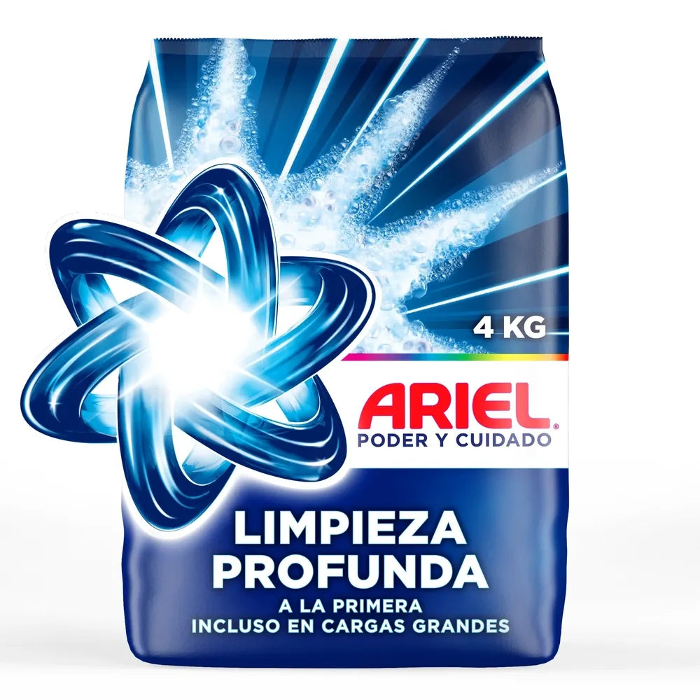 Detergente En Polvo Ariel Limpieza Profunda Polvo Ultra Fino - 4 Kg