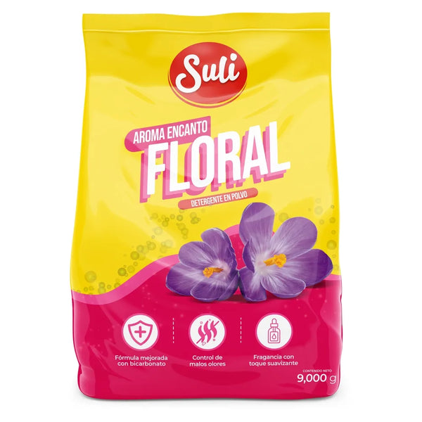 Detergente En Polvo Suli Aroma Floral - 9000 G