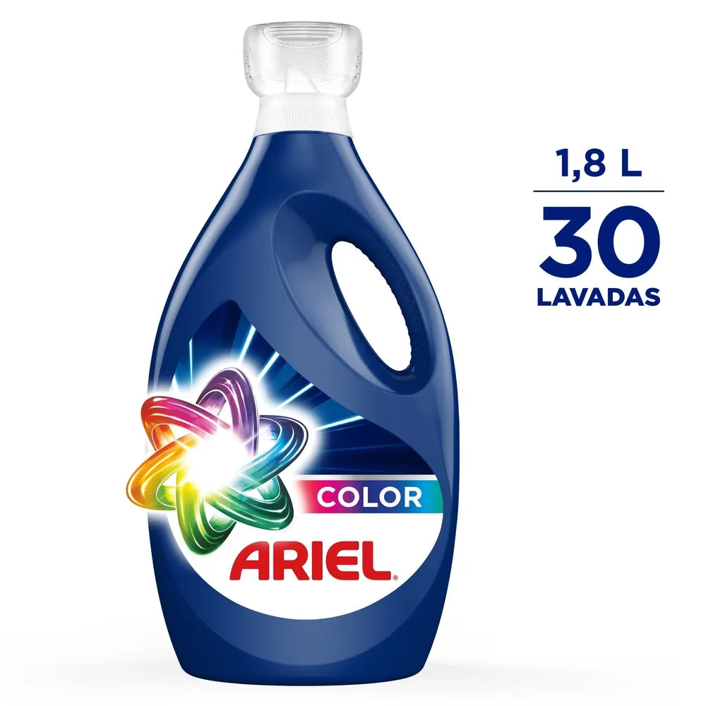 Detergente Líquido Ariel Color Remueve Manchas Cuida Color - 30 Lavadas 1 L