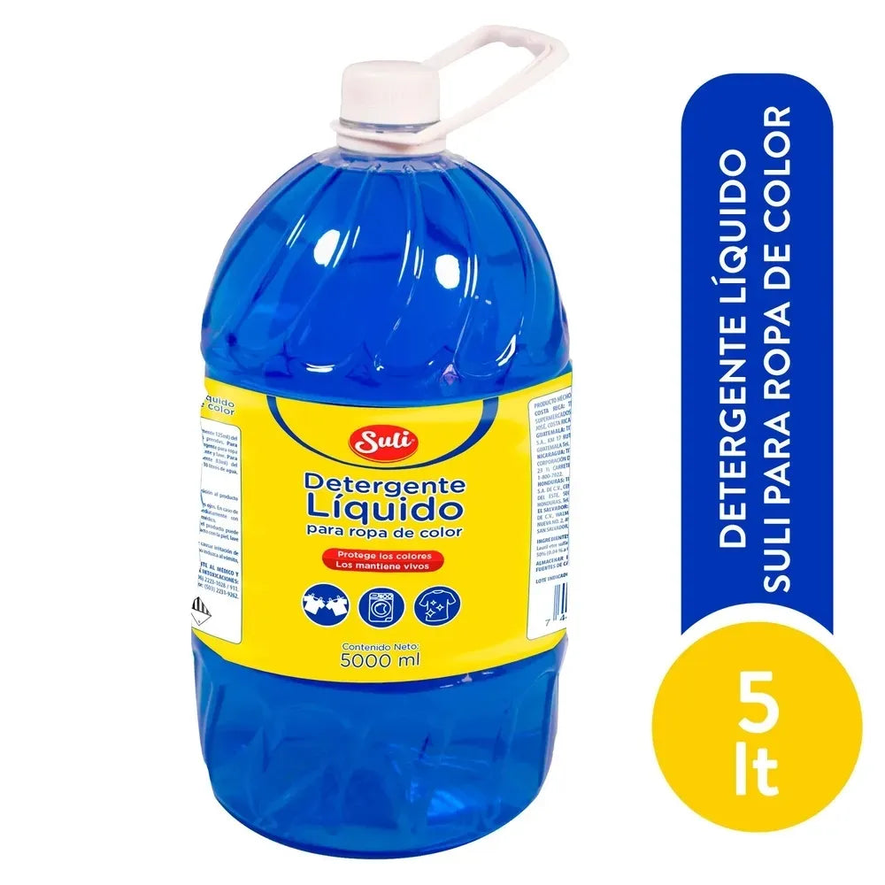 Detergente Líquido Suli Para Ropa De Color - 5000 Ml