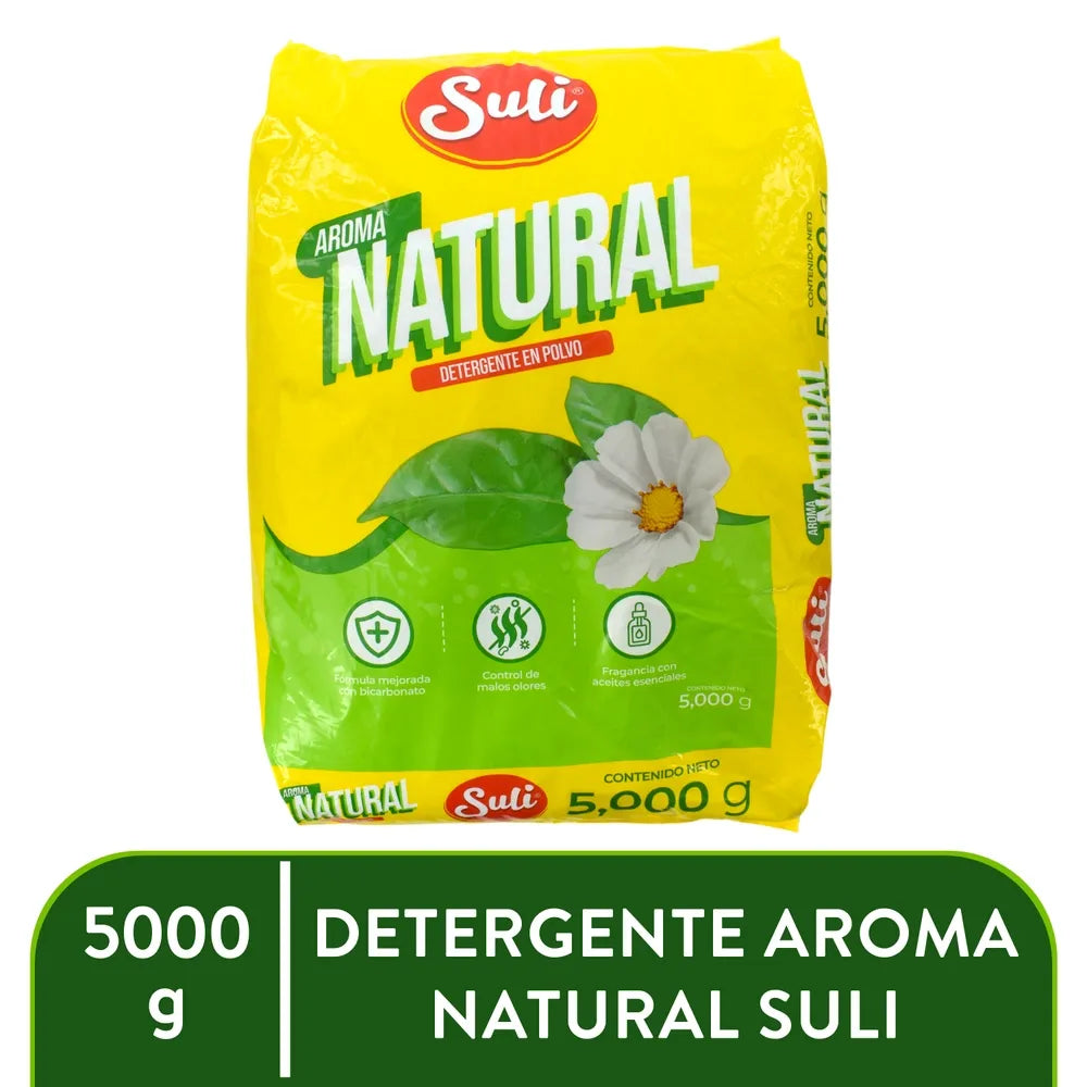 Detergente Suli En Polvo Aroma Natural - 5000 G