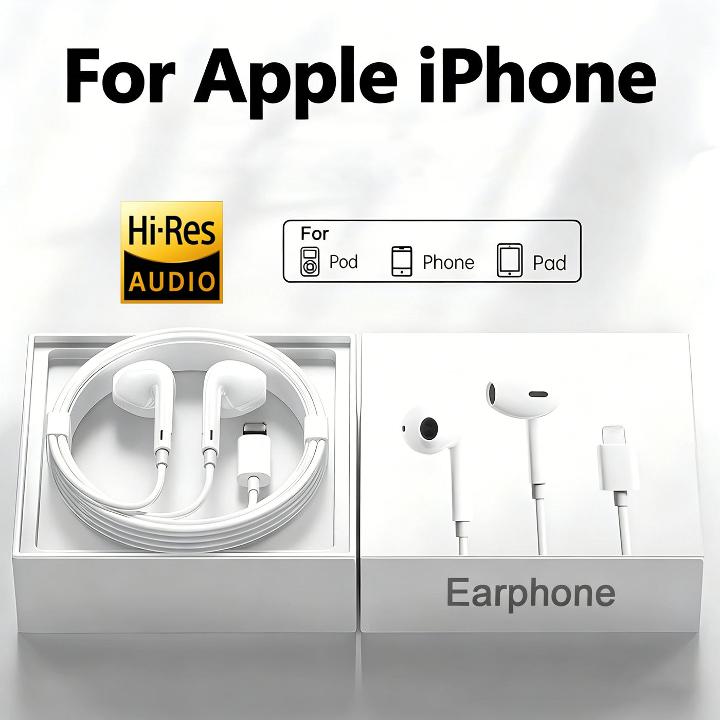 Earpods con Logo Lightning Entrada Directa