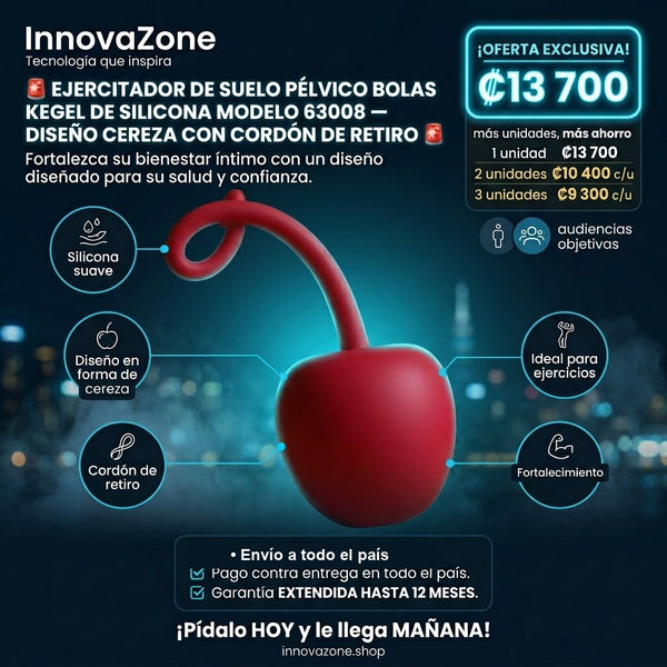 Ejercitador de Suelo Pélvico Bolas Kegel de Silicona Modelo 63008 - oferta