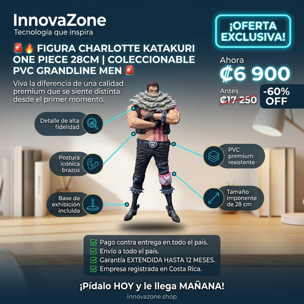 🔥 Figura Charlotte Katakuri One Piece 28cm | Coleccionable PVC Grandline Men - oferta