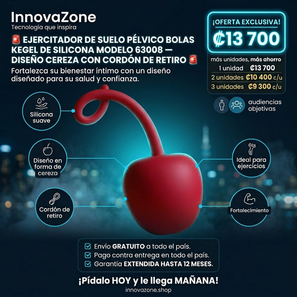 Ejercitador de Suelo Pélvico Bolas Kegel de Silicona Modelo 63008 - oferta
