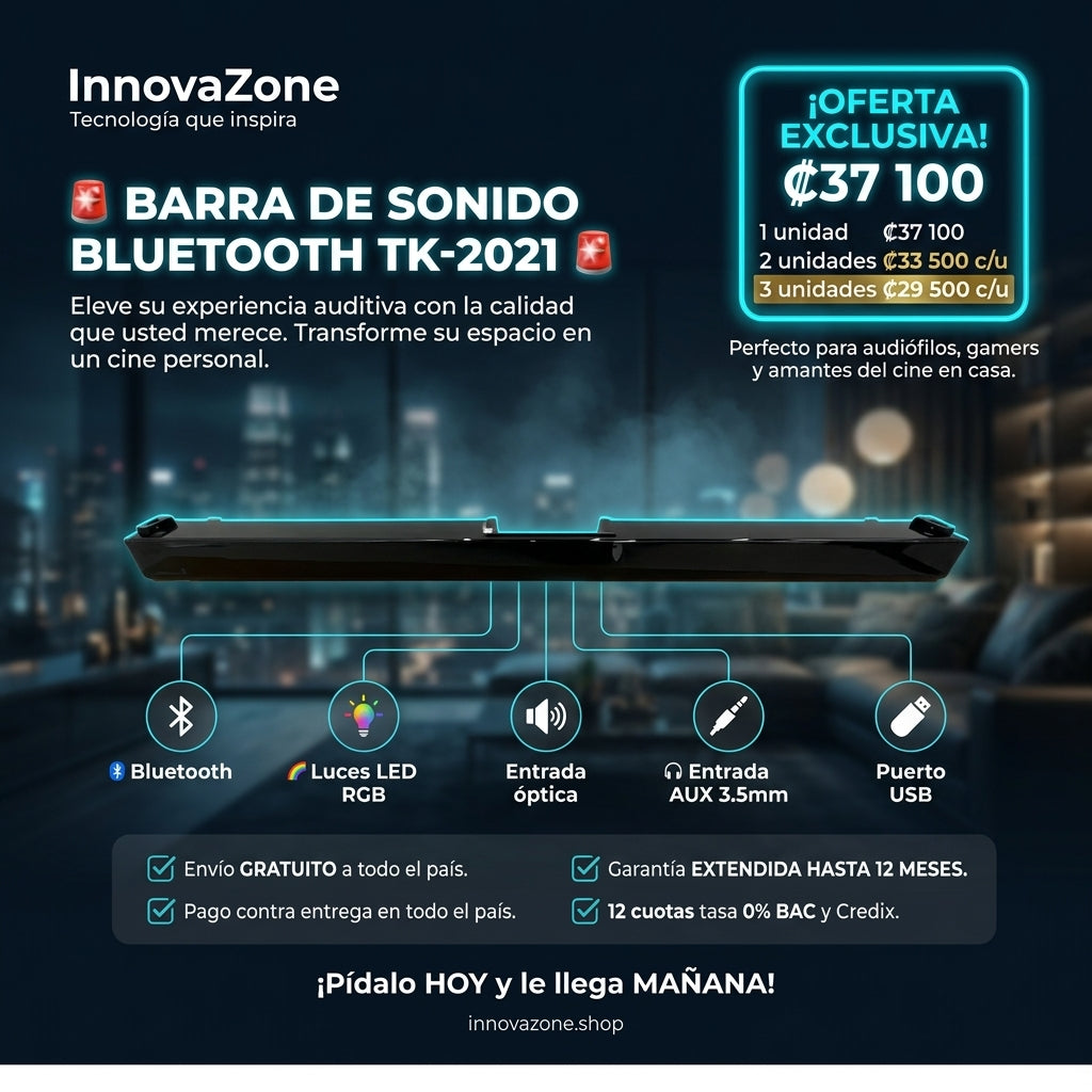 Barra de Sonido TK-2021 oferta