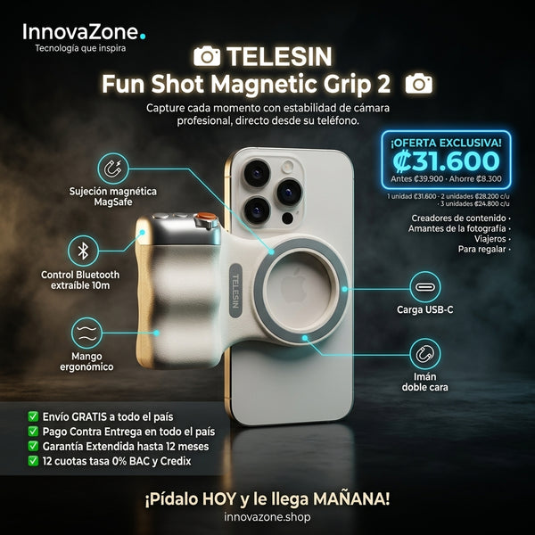 TELESIN Fun Shot Magnetic Grip 2 - oferta