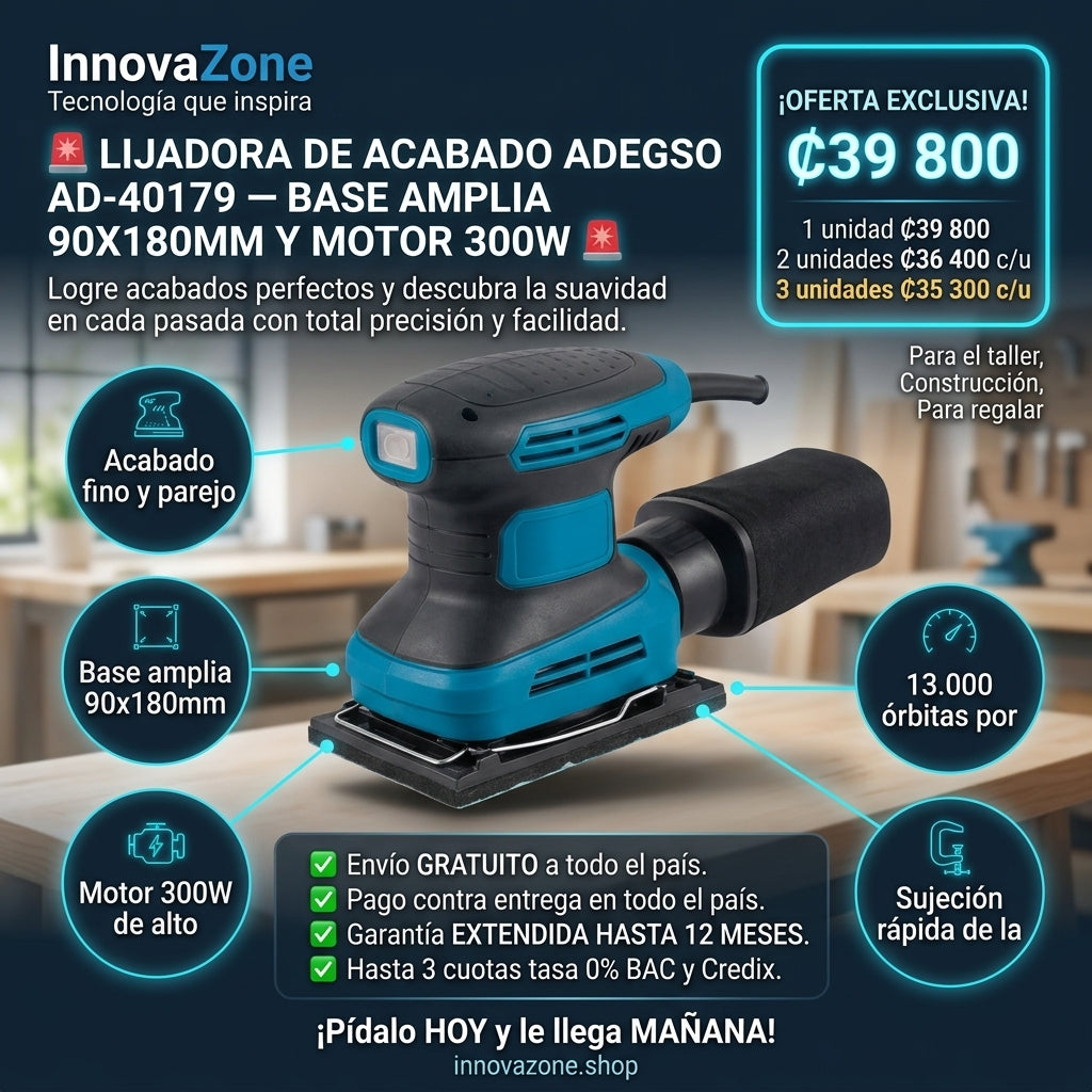 Lijadora de Acabado ADEGSO AD-40179 - oferta