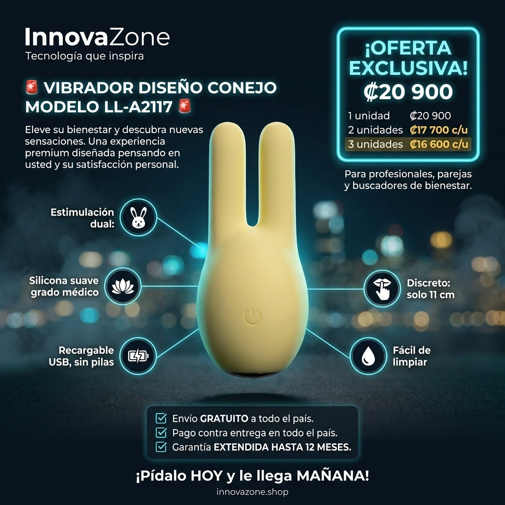 Vibrador Diseño Conejo LL-A2117 - oferta InnovaZone