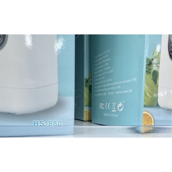 Licuadora Portátil Recargable 450 ml con Cuchillas de Acero Inoxidable 304