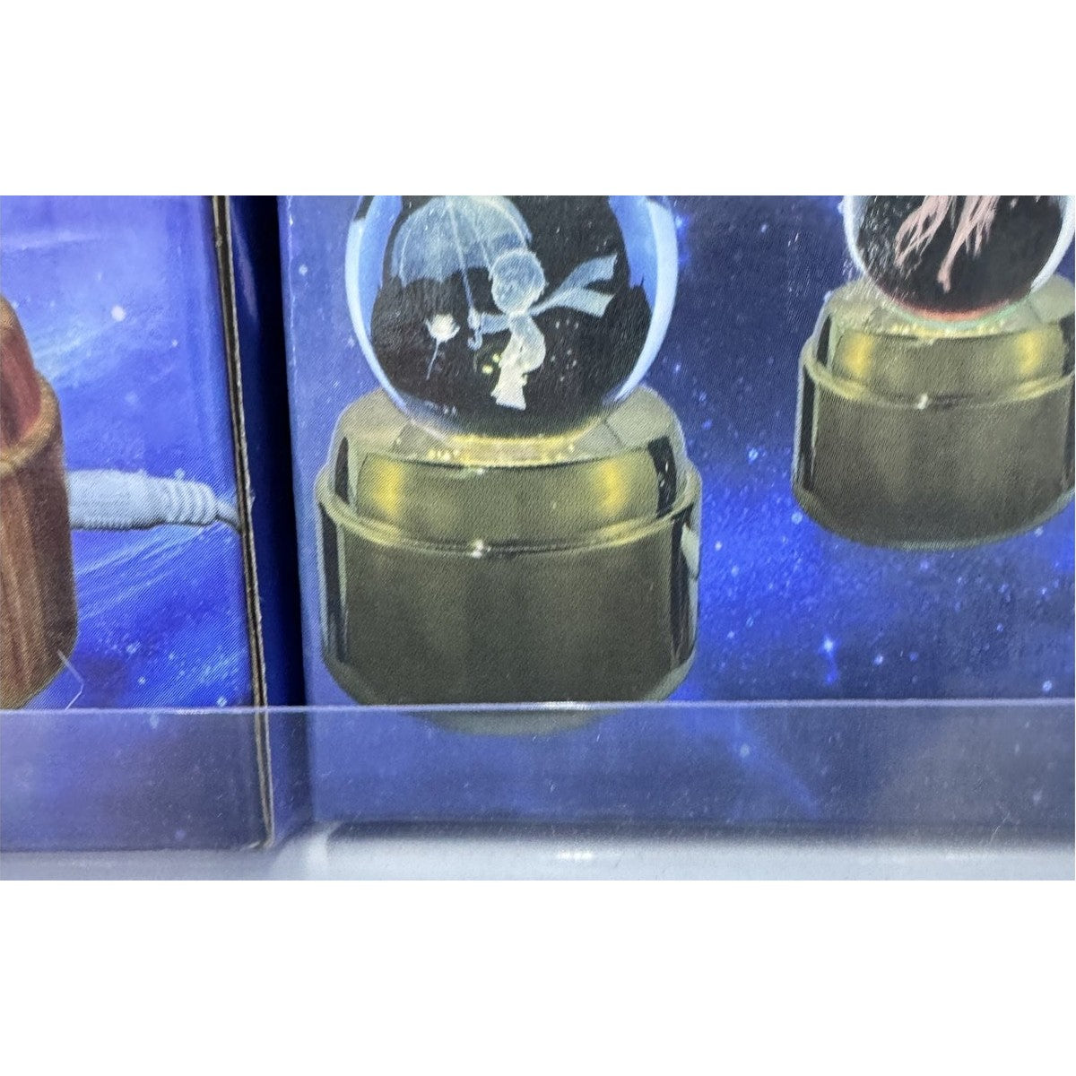 Lámpara Decorativa Globo de Vidrio LED con Base de Madera