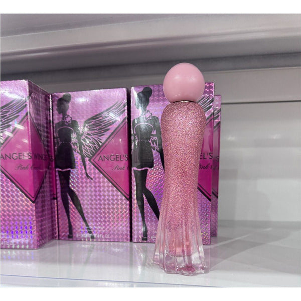 Perfume ANGEL'S Pink Wings Eau de Parfum 100ml Frasco Rosado con Glitter