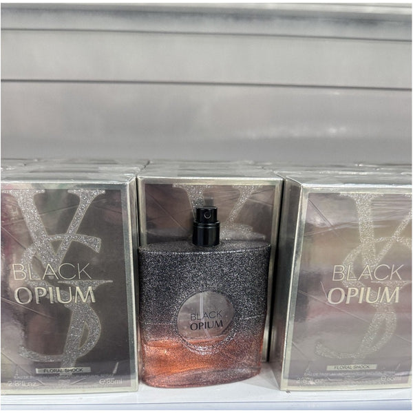 Perfume Floral Shock Eau de Parfum 85ml Frasco Negro con Glitter