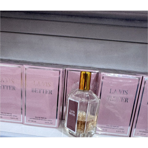 Perfume La Vis Better Eau de Parfum 100ml Frasco Facetado con Tapa Dorada