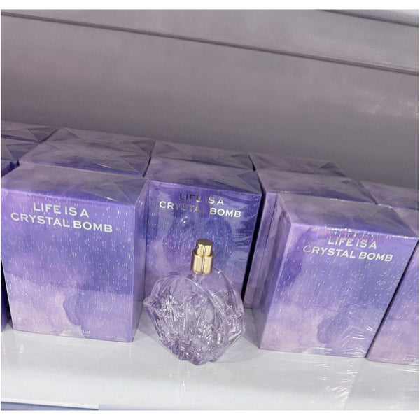 Perfume Life is a Crystal Bomb Eau de Parfum Frasco Tallado Tipo Diamante