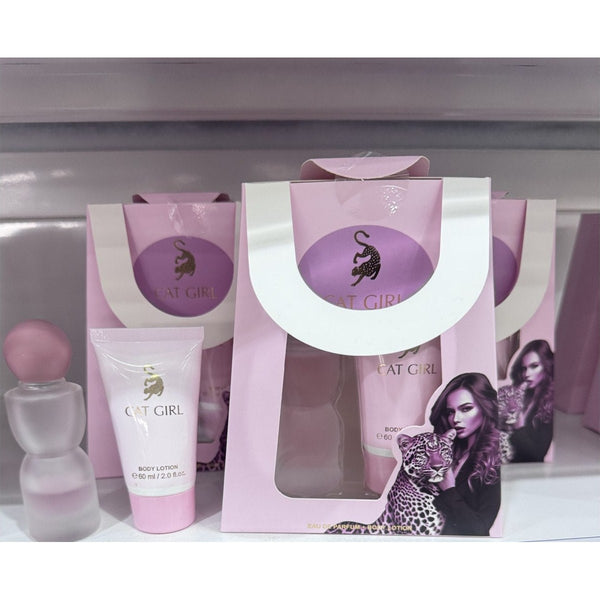 Perfume Set CAT GIRL para Dama Eau de Parfum con Body Lotion 60ml