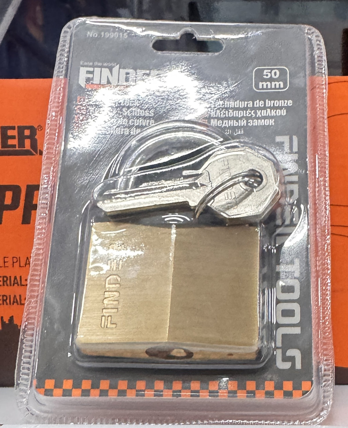🔒 Candado de Bronce FINDER 50 mm con 3 Llaves · Copper Lock - foto real 1