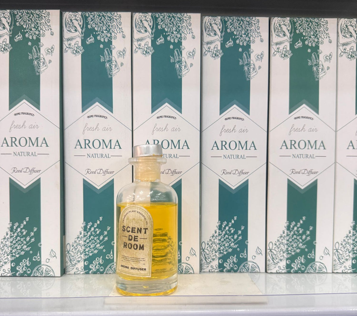🌿 Difusor Aromático de Varitas Fresh Air LB-22 · Scent de Room · Aroma Natural - foto real 1