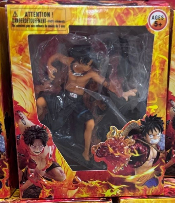🔥 Figura One Piece Portgas D. Ace en Acción · Caja con Ventana - foto real 1