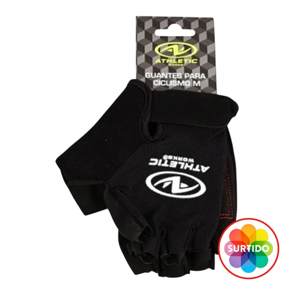 Guantes Athletic Works Para Ciclismo Talla M/L Colores Surtidos