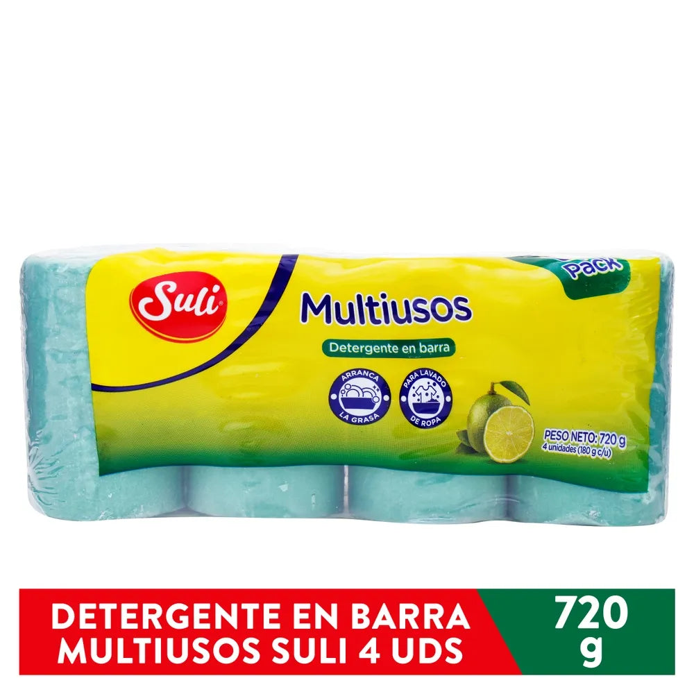 Jabón Cilindro Suli Repuesto 4 Pack - 720 G