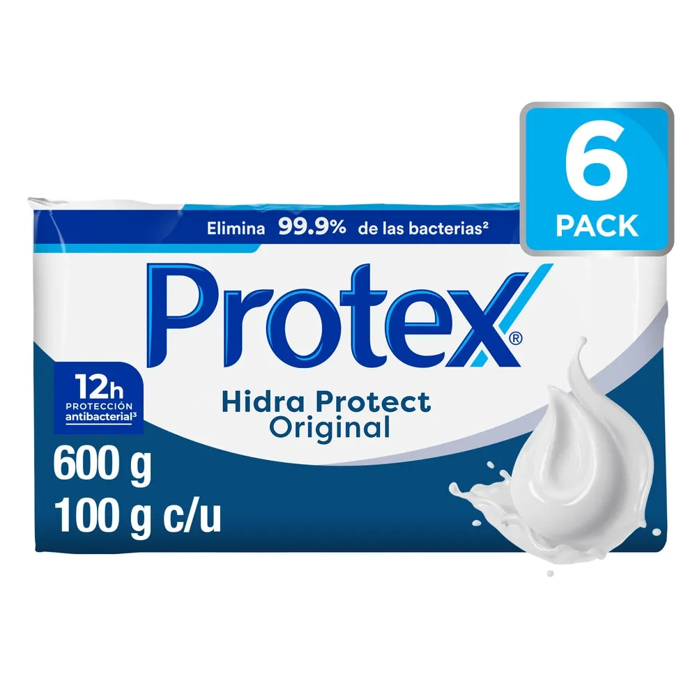 Jabón En Barra Protex Hidra Protect Original 6 Pack - 600 G