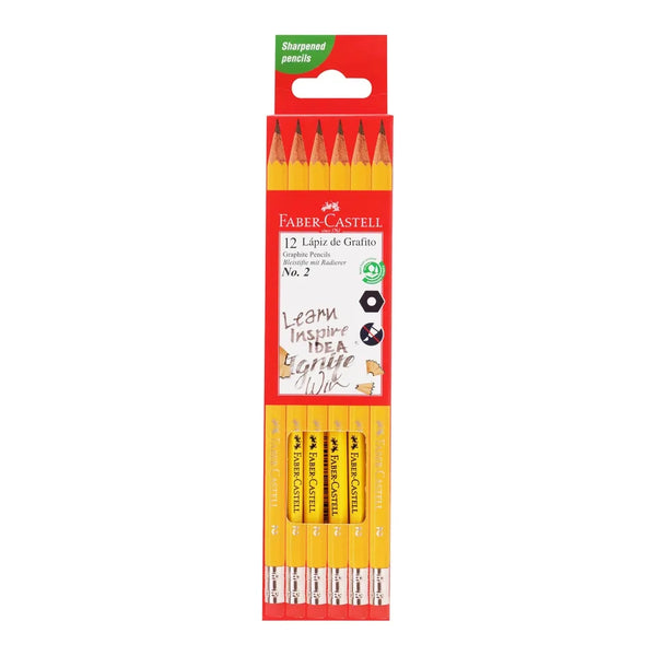 Lapices De Grafito Faber Castell, Caja -12 Uds