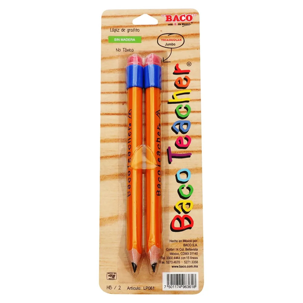 Lápiz De Grafito Baco, Jumbo