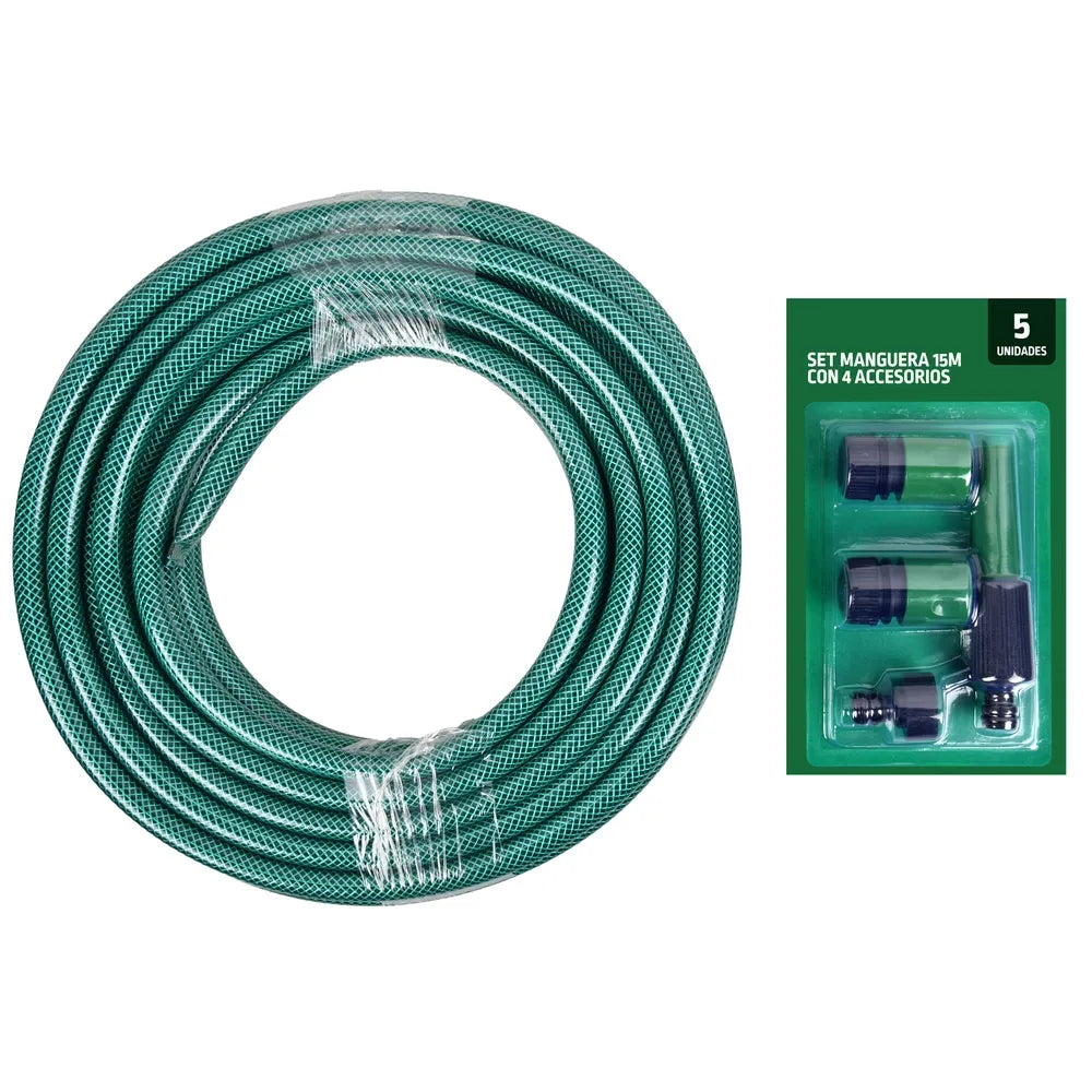 Manguera Expert Gardener Set 4 Accesorios - 15cm