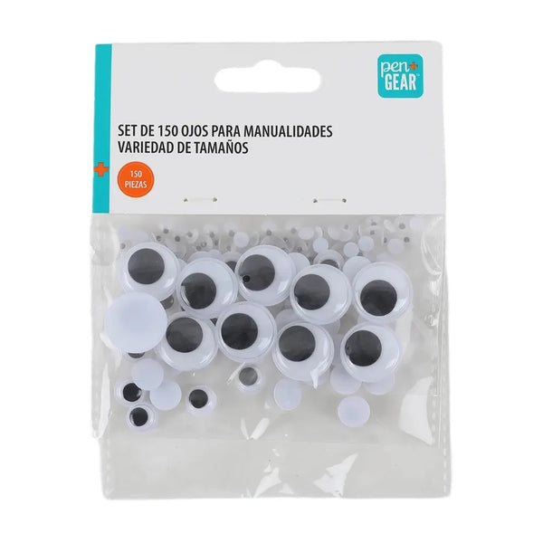 Ojos Pen Gear Para Manualidades - 150 Pzas