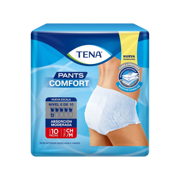 Pañal Para Adulto Tena Pants Comfort Talla M - 10 Uds