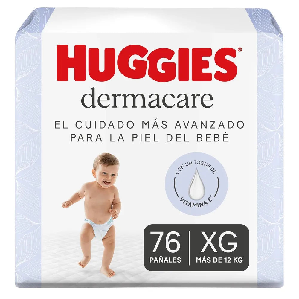 Pañales Huggies Dermacare Etapa 4/xg - 76 Unidades