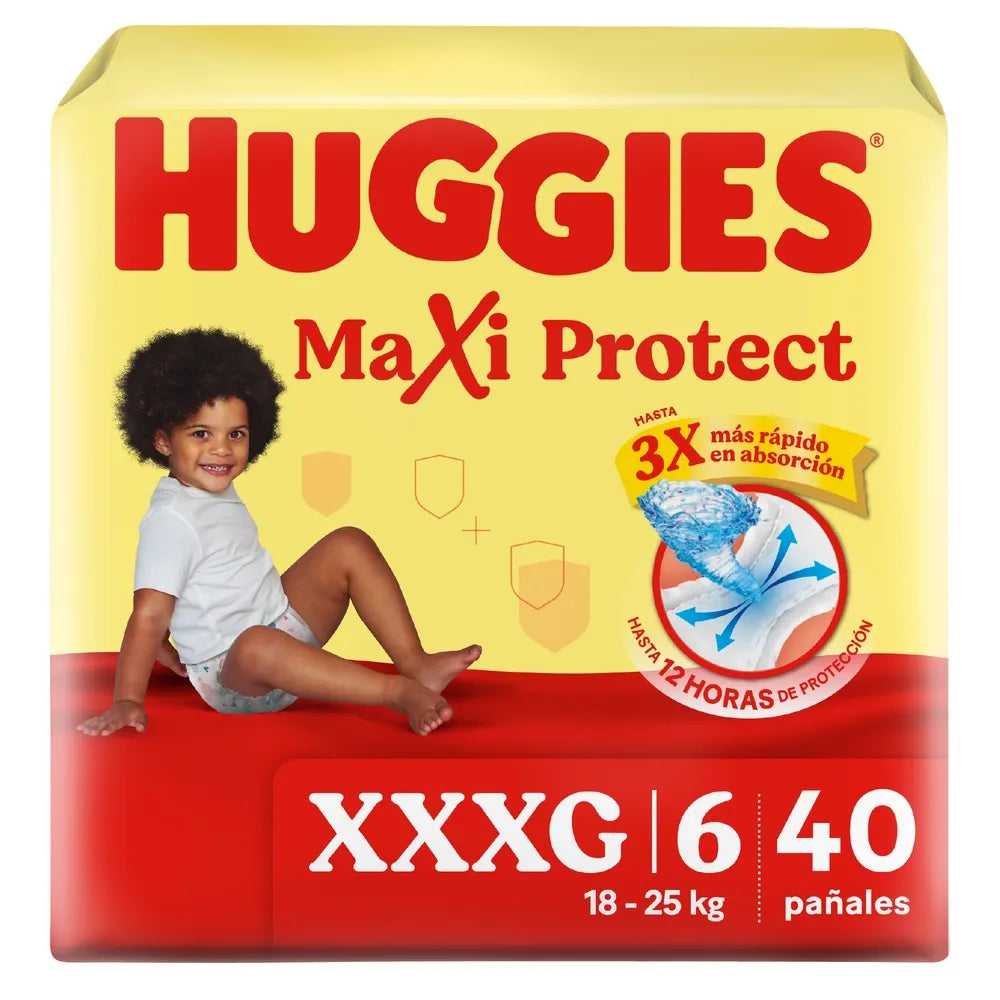 Pañales Huggies Maxi Protect Etapa 6/xxxg - 40 Unidades