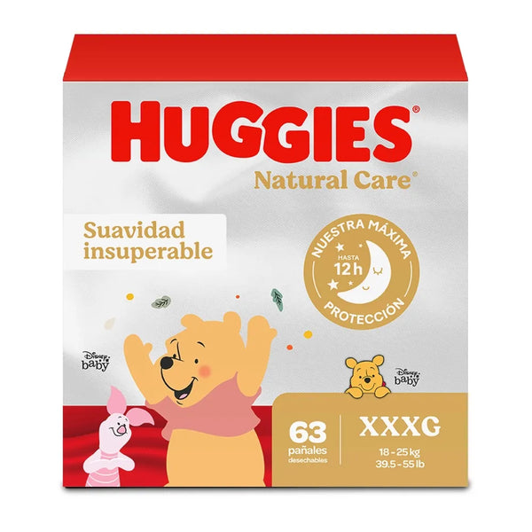 Pañales Huggies Natural Care Etapa 6/xxxg - 63 Unidades
