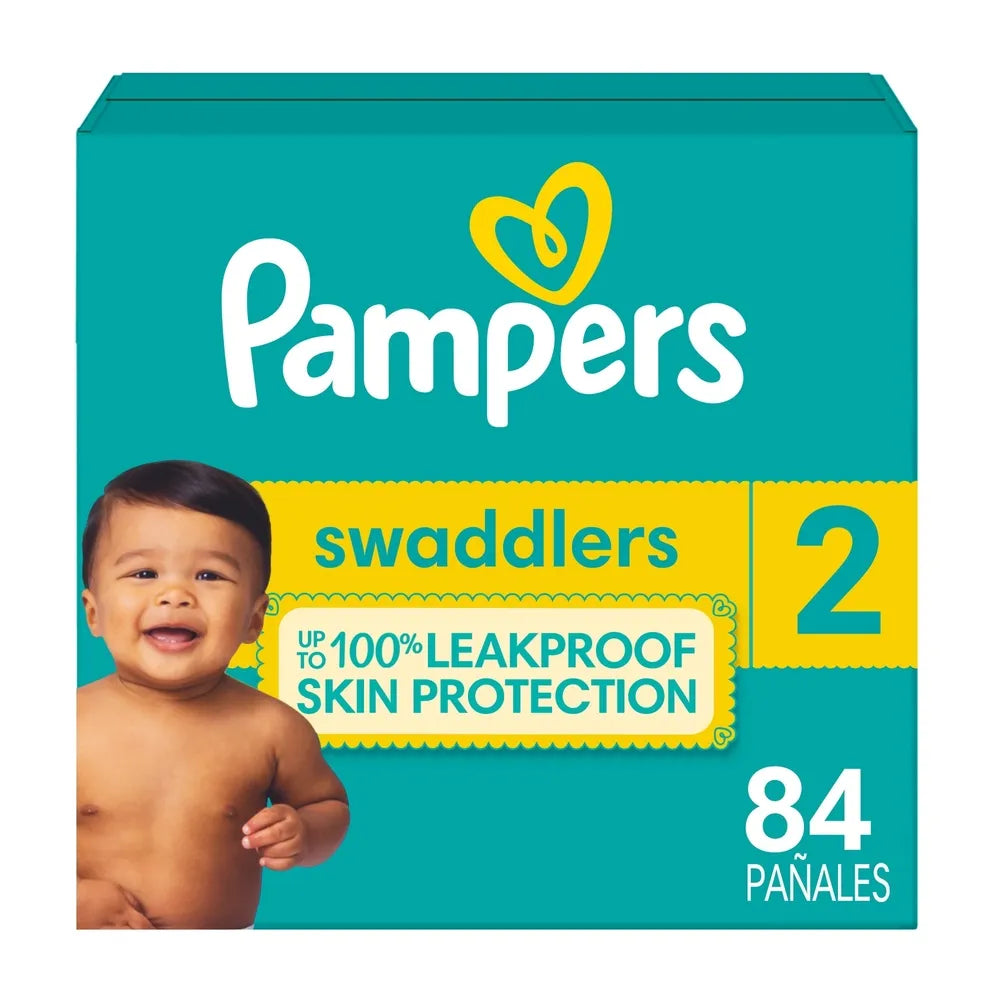 Pañales Pampers Swaddlers Etapa 2 Libre De Derrames - 84 Uds