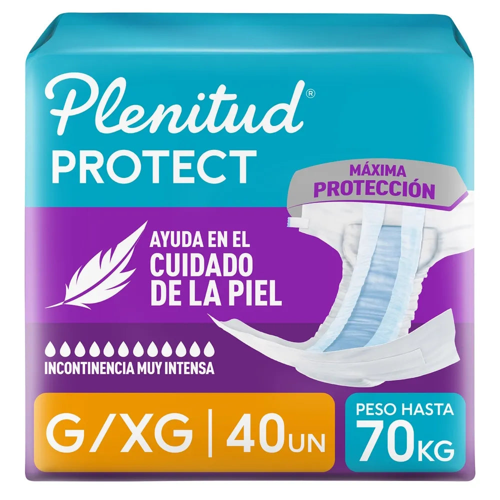 Pañales Para Adulto Plenitud Protect G/xg - 40 Unidades