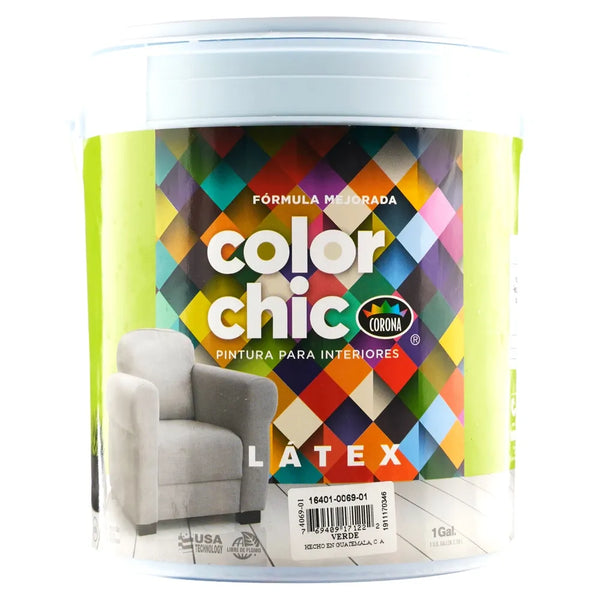 Pintura Color Chic, Color Verde -galón
