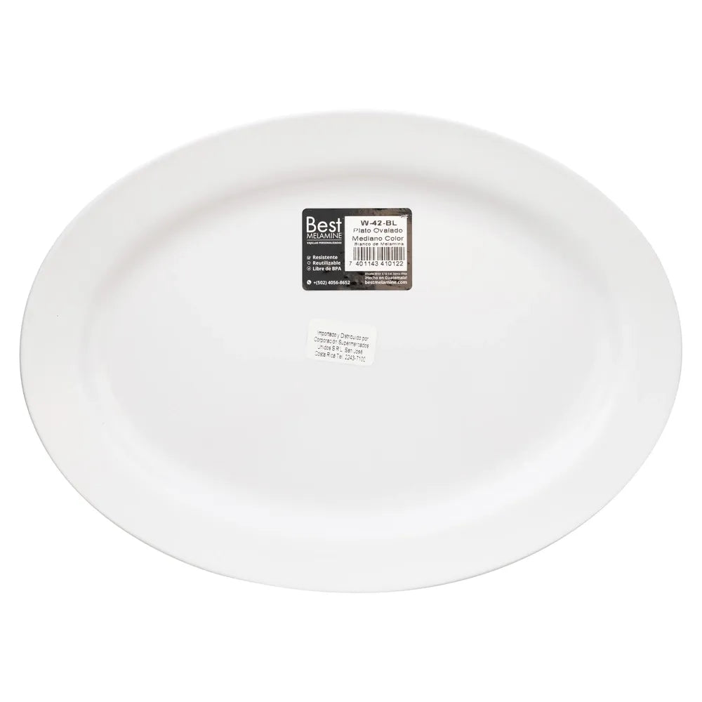 Plato Best Melamine Ovalado Mediano