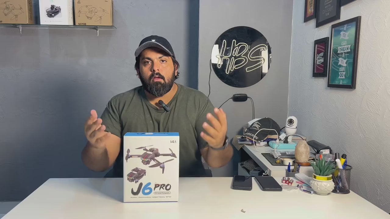 Drone J6 Pro Negro — vuelo y características