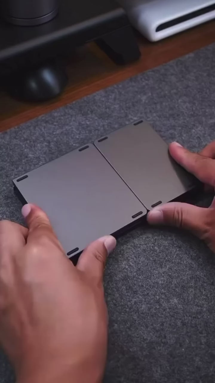 Video real del teclado plegable Mikuso KB-BW10 con panel tactil