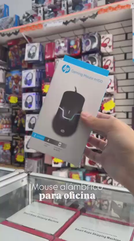 Video real del Mouse con cable HP M100