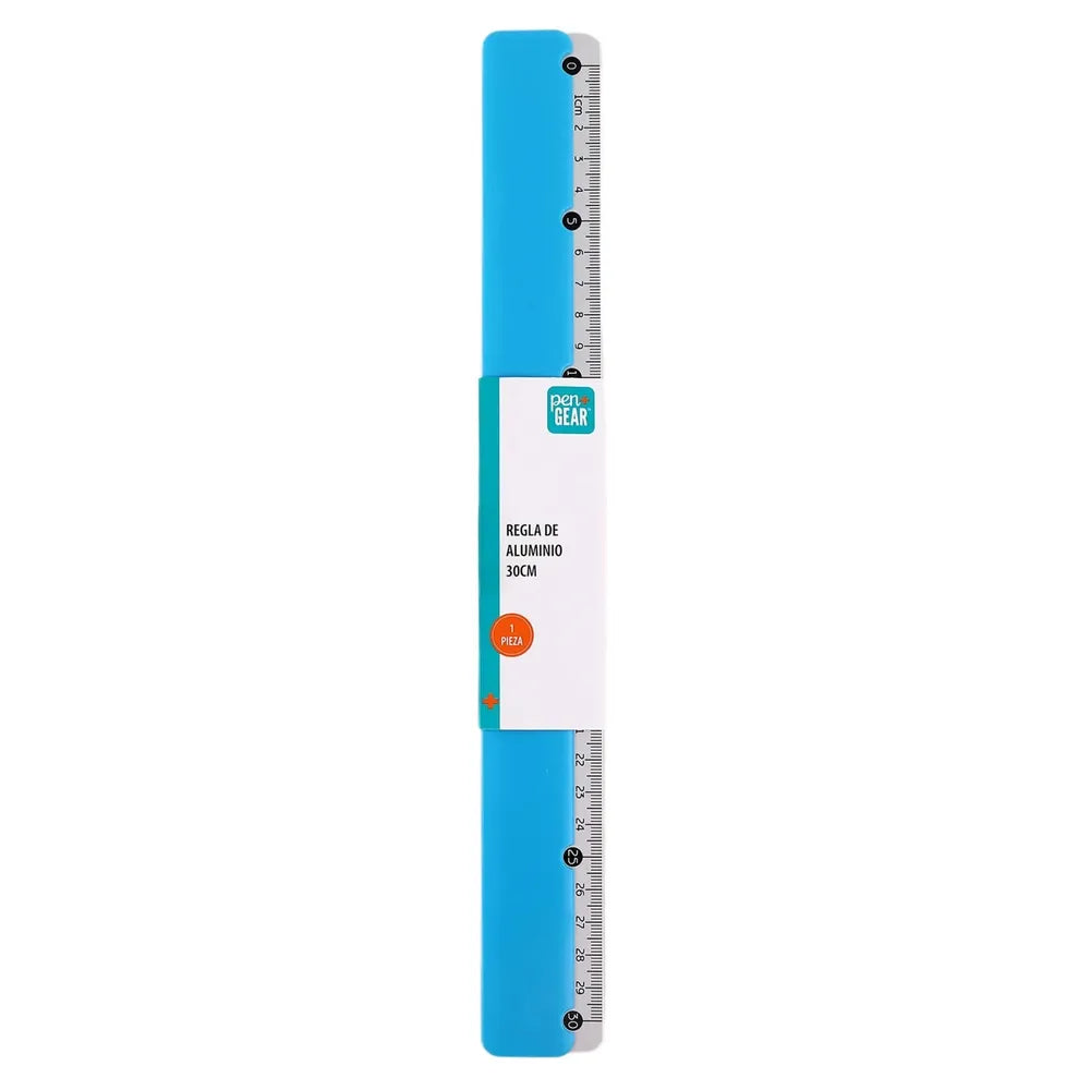 Regla Pen Gear De Aluminio - 30 Cm